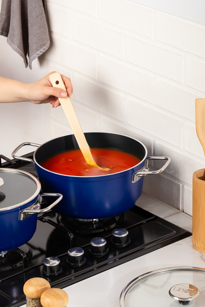 Lines Rozella 7 Piece Titanium Granite Pot Set