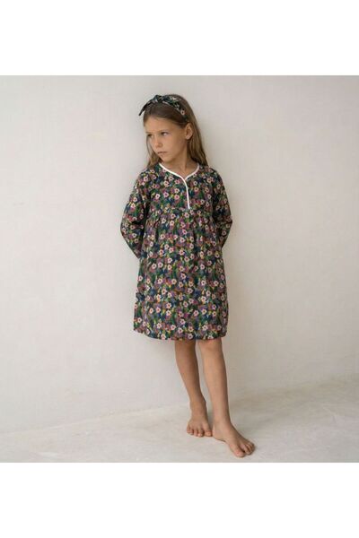 rg kidsstore Pamuk Dječja haljina od tkanine - Štampano i volani, uključena t...