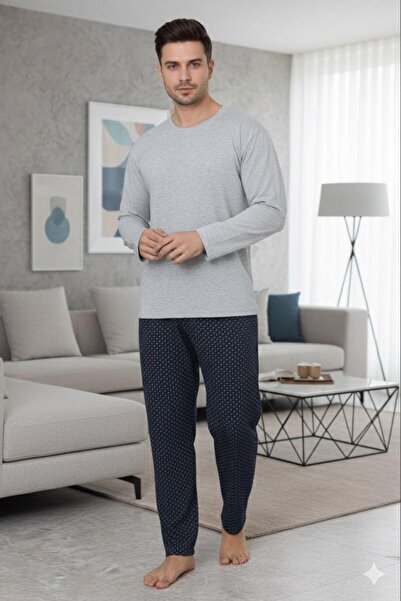 Sude HOMEWEAR Ανδρικό σετ πιτζάμες με μακρυμάνικο καρό