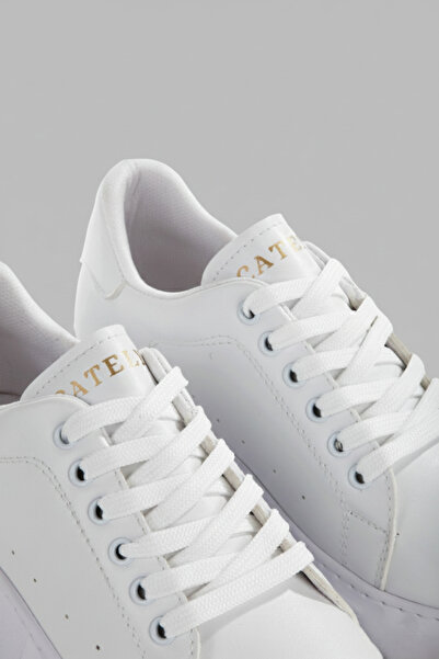 Catelyn Pantofi sport casual cu șireturi Queen alb pentru femei