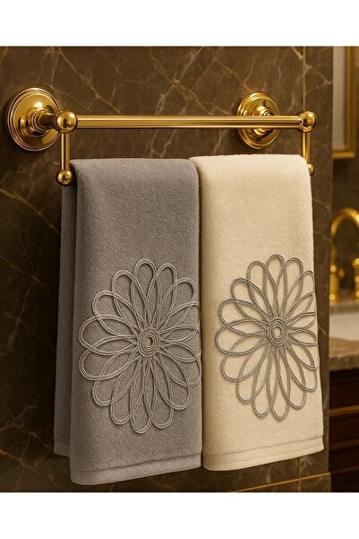 Çeyiz Bahçesi Set prosoape Kure duo gri crem