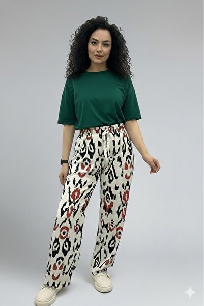 BİLGENS BUTİK Summer Relaxed Cut Cotton Women's Trousers