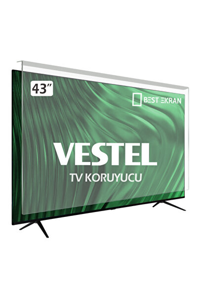Vestel 43UA9600 TV EKRAN KORUYUCU 43" İNÇ 109 Ekran Uydu Alıcılı Android Smar...
