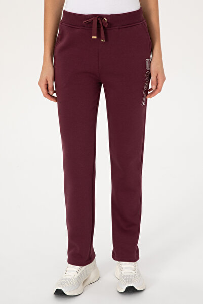 U.S. Polo Assn. Kadın Bordo Şardonlu Eşofman Altı 50313583-VR177