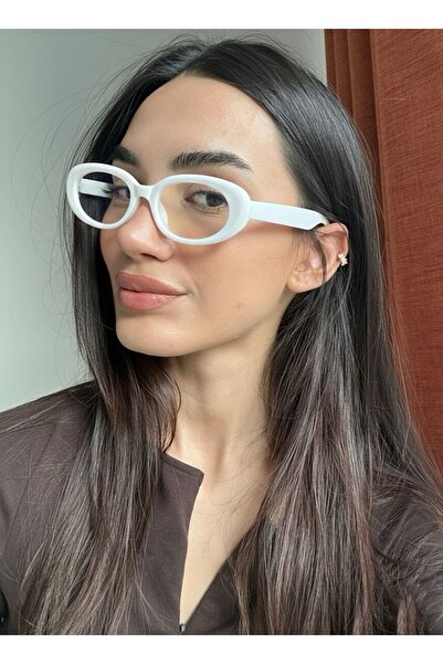 funeyes Leon Brown Cat Eye Classic Retro Leopard Popular Blue Light Protection Blue Block Transparent Glasses