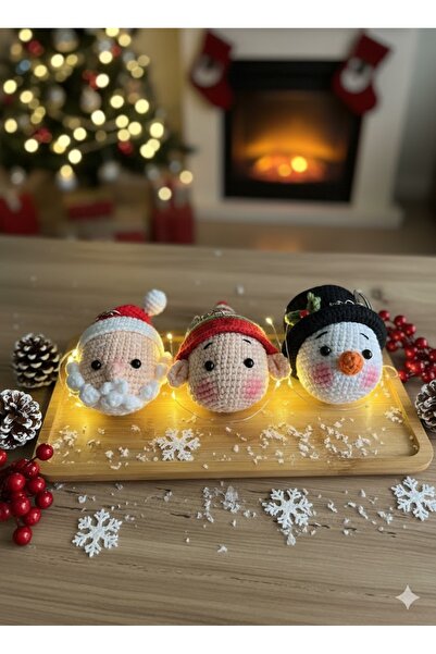 stoks toys Amigurumi Yılbaşı Hediye Anahtarlık