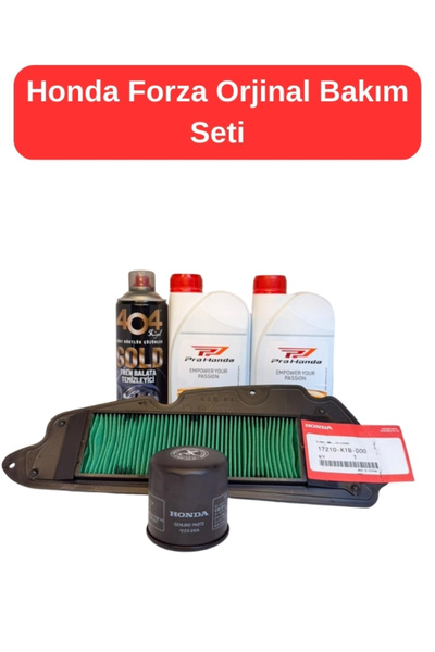 Honda Forza 250 2021-2025 Orijinal Bakım Seti | Yağ 2L + Hava Filtres+ Yağ Fi...