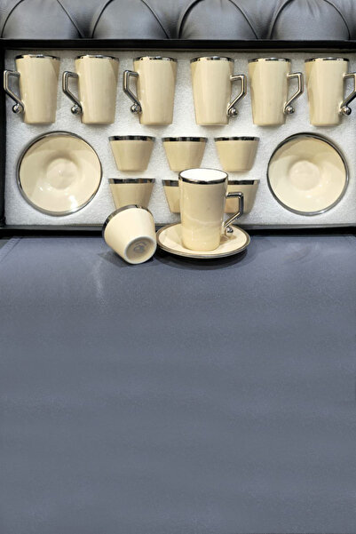 Generic A modern hospitality set including teacups, coffee cups, and saucers – an elegant design that combines luxury and simplicity.