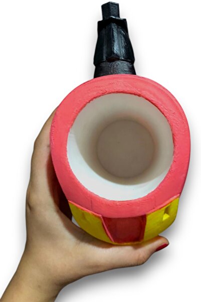 ZyroX Store IRONMAN Demir Adam Tasarımlı Siyah Kulplu Bardak Tutucu