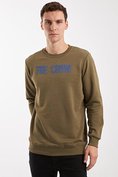 The Crow Хакі чоловічий світшот