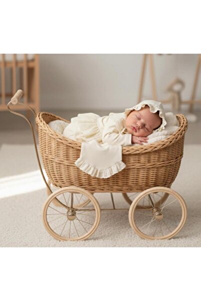 Cherub Baby Elite Peter Pan Collar Fistula 100% Cotton Newborn Girls 5-Piece Hospital Discharge Bodysuit Set