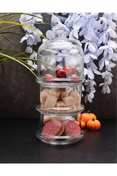 Paşabahçe 96815 حامل كوكيز فيلا باتيسري 3 طبقات