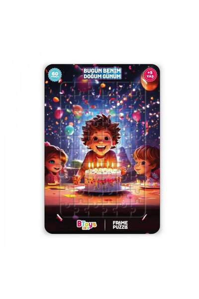 BToys لغز للأطفال مكون من 60 قطعة - اليوم هو عيد ميلادي