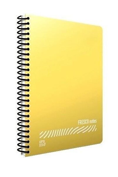 Gıpta Fresco Notebook Spiral Bound Plain Plastic A4 60 Sheets Squared