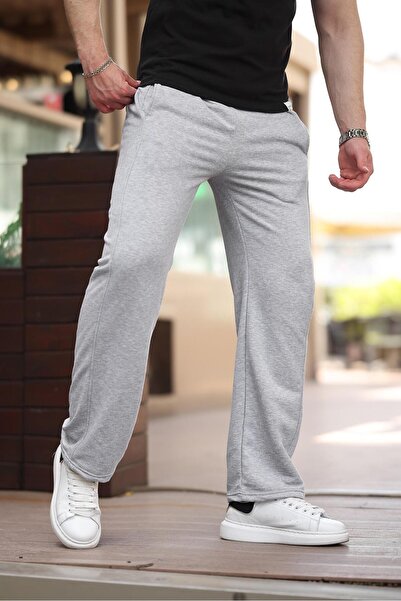 Madmext Gray Relaxed Fit Men's Sweatpants E6560