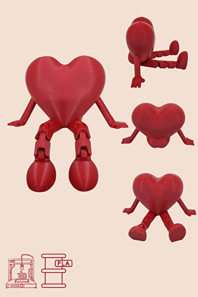 Genel Markalar Kalp 3d Minyatür Figür