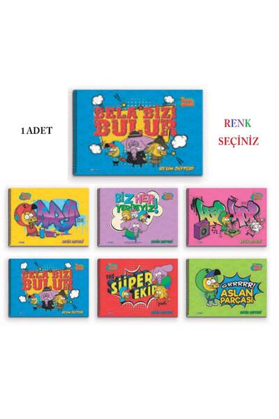 Gıpta Kral Şakir Resim Defteri Spiralli 25x35 15 Yaprak