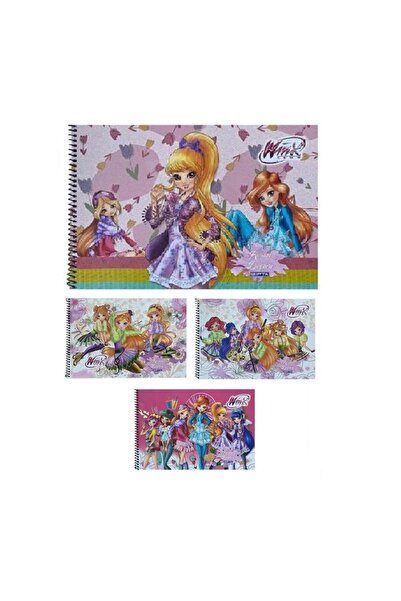 Gıpta Winx Spiral Picture Notebook Mixed Cover 35X50 15 Sheets