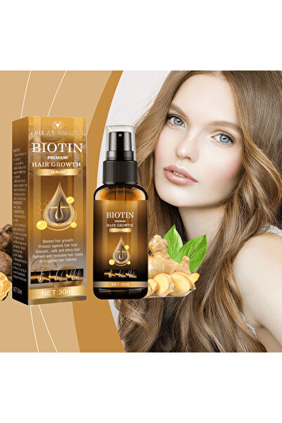 Full Abundance 1 x Ser de păr cu biotină, 1 bucata– Tratament pentru creștere rapidă și întărire fire, hidratare