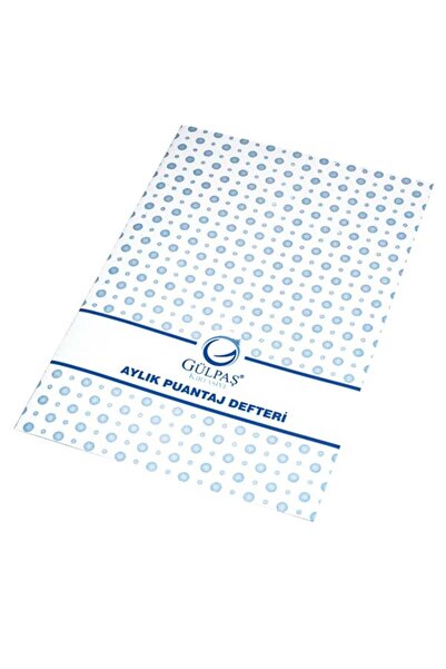 Gülpaş Medium Monthly Scale Notebook - 10x14, 12 Sheets (127)