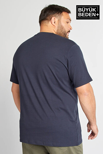 Superlife Men's Plus Size V-Neck T-Shirt Sprbts09