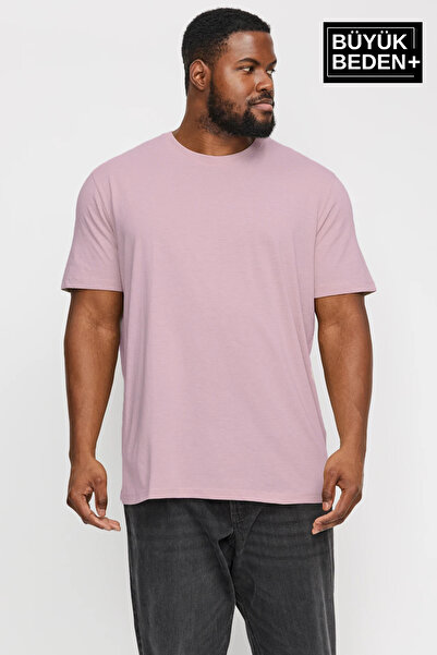 Superlife Ανδρικό μπλουζάκι μεγάλου μεγέθους με λαιμόκοψη SPRBTS10