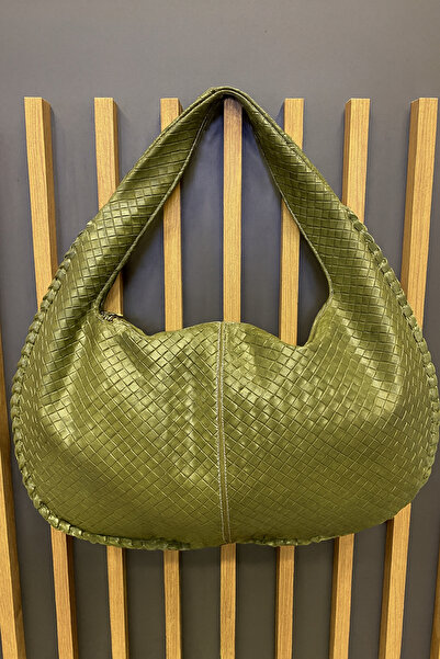 SHIKIRTI Large Size Knitted Patterned Retro Women's Shoulder Bag