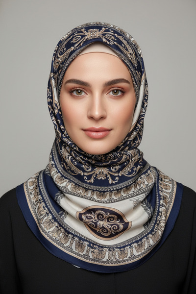 LadyCoco Soft Cotton Circle Patterned Shawl