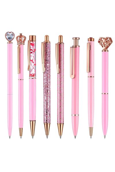 AYSENA KIDAM Elmas Taşlı Tükenmez Kalem Çevirmeli 1 adet