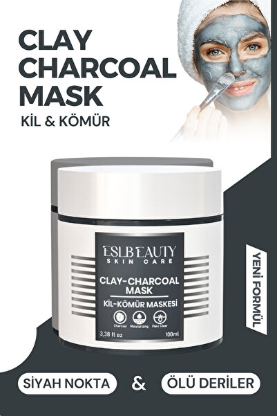 Eslbeauty Kil & Kömür Maske – Siyah Nokta Karşıtı, Gözenek Sıkılaştırıcı ve I...