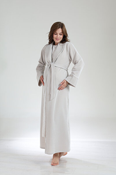 Lohussa طقم ملابس نوم نسائية شتوية طويلة الأكمام بتصميم خاص للحوامل من الجاكا...