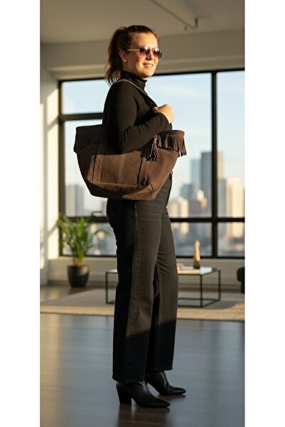 Life Süet Süet Tote Çanta ( El ve Omuz Çantası )