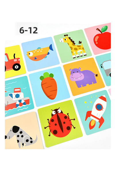 TEONA CONCEPT Montessori 20 de carduri educative cu contrast ridicat pentru bebeluși, 6-12 luni
