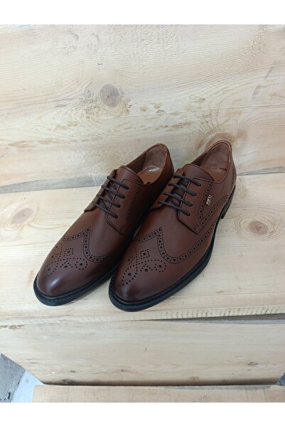 LİCCAS Мъжки зимни ботуши с неплъзгаща се гумена подметка, водоустойчиви, с подплата от естествена кожа, с връзки, кафяви