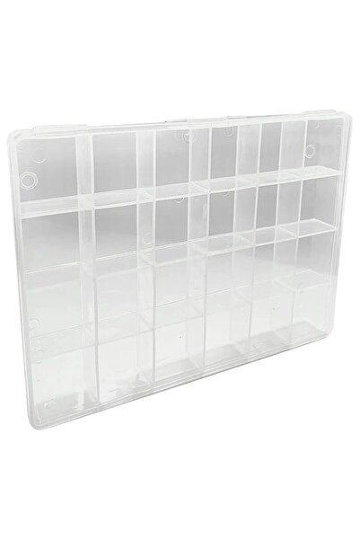 Hobimos 2 τμχ 24 θήκες Διάφανες χάντρες Αξεσουάρ Δαχτυλίδι κοσμήματος Κουτί οργάνωσης και αποθήκευσης