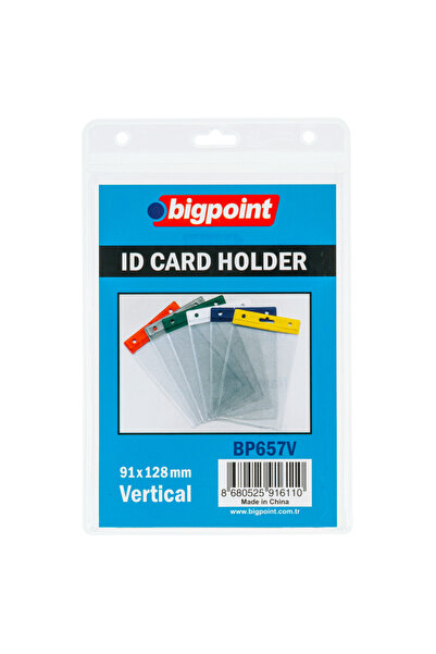 Bigpoint Kart Poşeti Dikey Şeffaf 91x128mm x 10 Adet