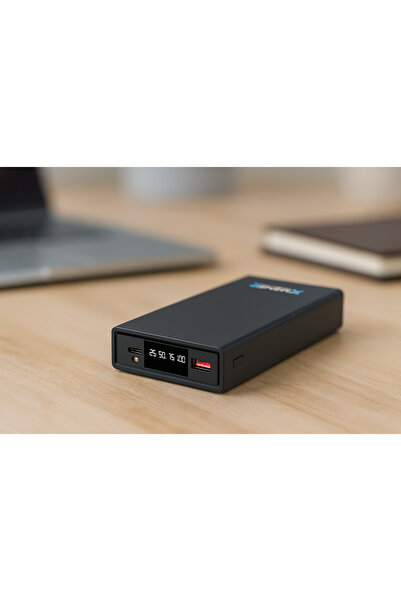 ENERX Enr-p2025dc 20.000 Mah 2.1 Amper Led Göstergeli Powerbank Siyah