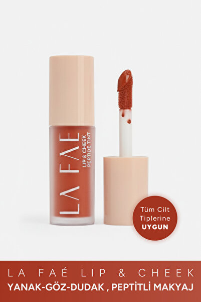 LA FAÉ BEAUTE Allık Ruj Göz Farı Lip & Cheek Tint Nemlendirici Makyaj Peptit ...