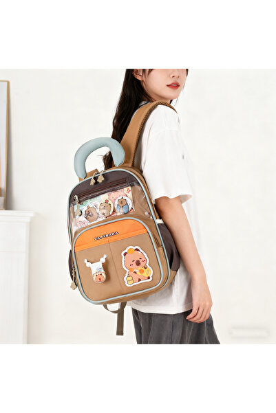 Generic Capybara Cute Children's Backpack for Boys and Girls, Lightweight Shoulder Bag to Reduce Burden