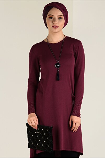 Alvina 4522 Model Glitter Knitwear Tunic