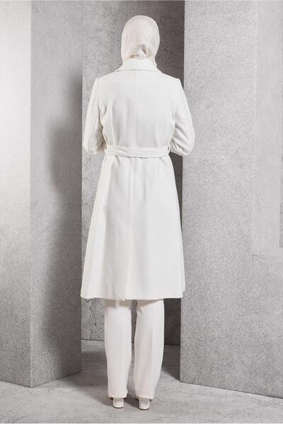 Alvina Поясний пальто з деталями - Модель 90473