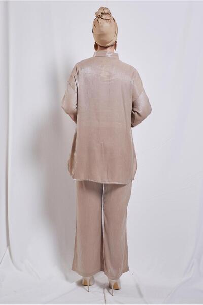 TRENDTESETTÜR ΓΥΝΑΙΚΕΙΟ ΜΠΕΖ ΠΟΥΚΑΜΙΣΟ ΚΟΣΤΟΥΜΙΟ ΠΑΝΤΕΛΟΝΙ T 3193