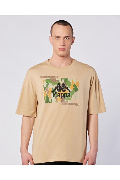 Kappa Tarsty Tee Erkek Bej Comfort Fit Tişört