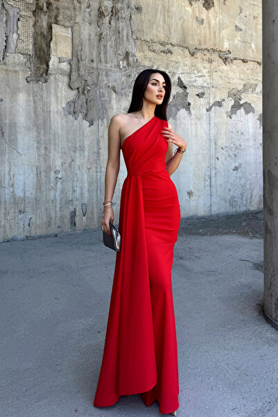 Sindimoda Rochie de seara 53667 - Detaliu coada sidefata