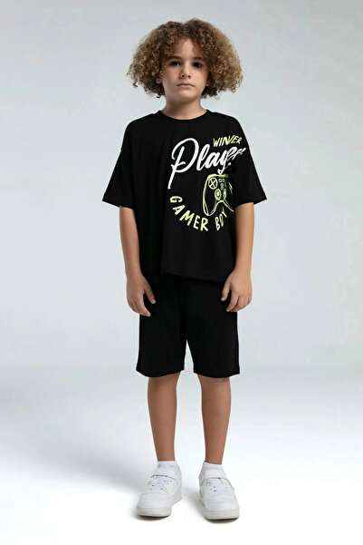 Rolypoly Boy's bermuda set - black