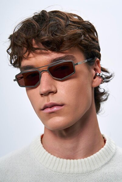 Bilge Karga Rayne Silver Brown Men's Sunglasses