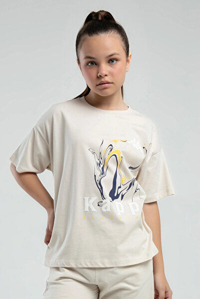 Kappa T-Shirt για κορίτσια σε κρέμα