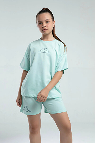 Kappa Girl's Green Shorts Set