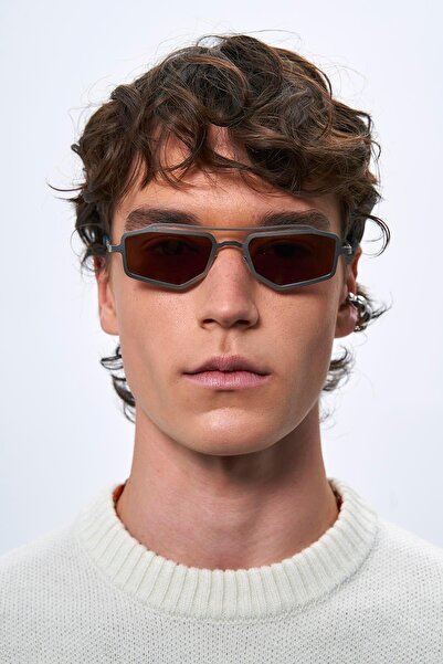 Bilge Karga Rayne Silver Brown Men's Sunglasses