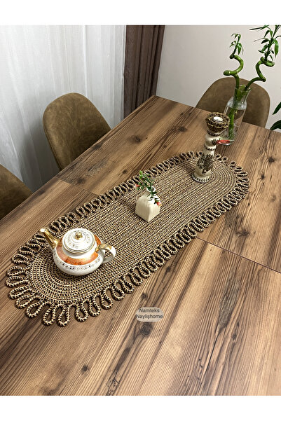 Namteks Kenajüt Knitted Runner American Waiter's Set, Food Service Set, Dowry Gift, Gift